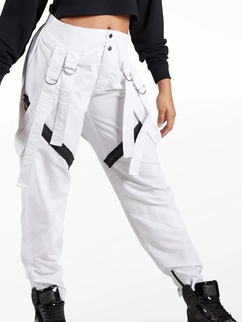 Balera Performance Pop Star White Dance Pants Child Large AH10511